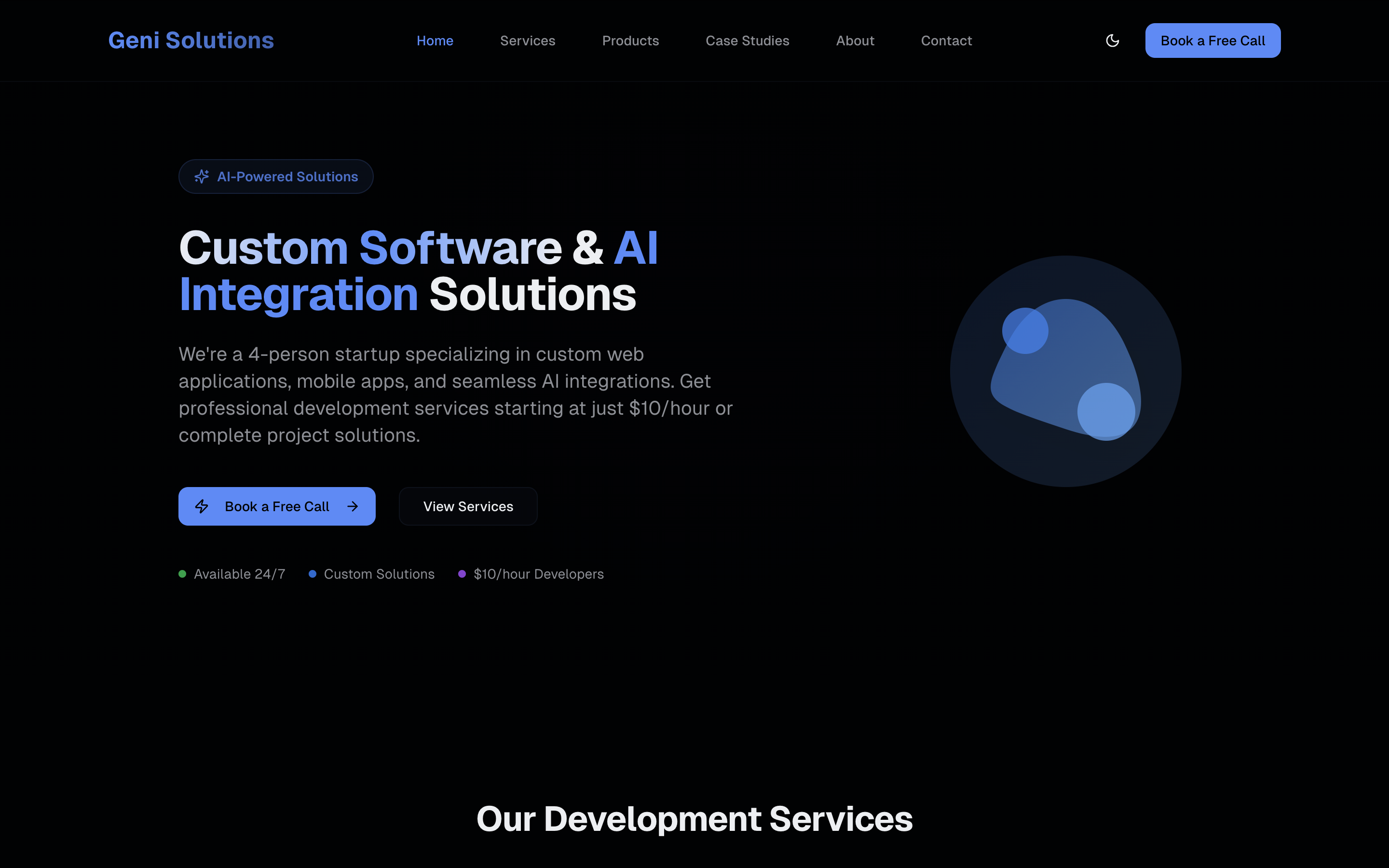 The Geni Solutions Agency Site